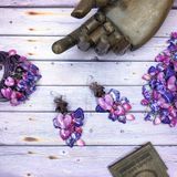 Сережки Фуксія EAR-50 фото