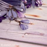 Міні-Сережки Crocus purple EAR-64 фото