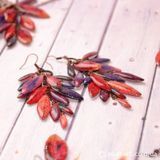 Сережки Яскраве листя EAR-84 фото